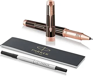 Parker Premier Premium Luxury Brownwith Pink Gold Trim| Rollerball Pen| Gift Box| 6893