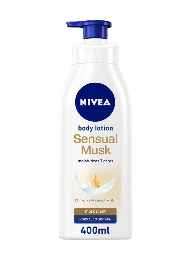 Nivea Sensual Musk Body Lotion, Musk Scent, Normal To Dry Skin 400ml