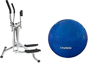 Fitness World Air Walk Trainer Glider with Blue Yoga Ball 85 cm