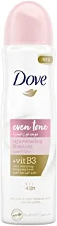 DOVE Even Tone Antiperspirant Deodorant Spray, Restores underarm skin to its natural tone, Rejuvenating Blossom, for 48h sweat & odor protection, 150ml