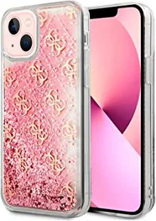 Guess Liquid Glitter Case 4G Pattern For iPhone 13 (6.1