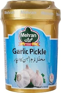 Mehran Garlic Pickle Jar, 340 G, Red