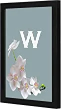 Lowha Lwhpwvp4B-181 W White Rose Letter Wall Art Wooden Frame Black Color 23X33Cm By Lowha