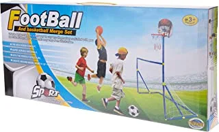 Al-Nawader Village 3 In 1 Football - Basket Ball - Arrow Archery Toy, Xz756, Mixed Colors