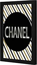 LOWHA chanel black gold Wall art wooden frame Black color 23x33cm By LOWHA