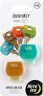 Nite Ize KID-A1-4R7 Identikey Covers - 4 Pack - Assorted