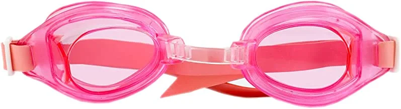 Hirmoz Swimming Goggle children's swim goggles. PC lens, PVC gasket, rubber strap. adjustable nose bridge. comfort-tested, no-leak eyecups, Pink, H-G2013 PI