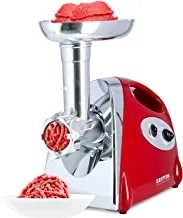 Krypton 2000W Meat Grinder Electric Meat Mincer With Reverse Function, Red&Silver, Knmg6249