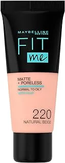 Maybelline New York Fit Me Matte And Poreless Foundation 220 Natural Beige