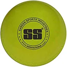 SS Wind (Heavy) Cricket Ball- (Pack of 5), Yellow