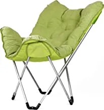 VENGIOR Foldable Garden Chair With Detachable Punch - Light Green, SATR590034