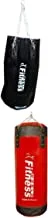 Fitness World Boxing Training Bag Size 80 cm with Fitness World Empty Box Sandbox Size 60 cm, multi colur