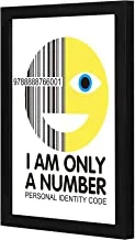 LOWHA I am only a number Wall art wooden frame Black color 23x33cm By LOWHA