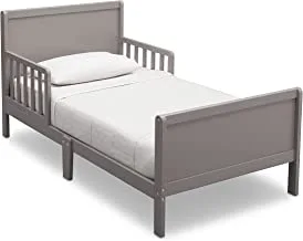 Delta Children Fancy Wood Toddler Bed - Greenguard Gold Certified, Grey