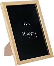 LOWHA I am happy Wall Art with Pan Wood framed Ready to hang for home, bed room, office living room Home decor hand made wooden color 23 x 33cm By LOWHA