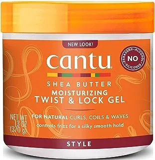 Cantu Natural Hair Twist & Lock Gel 13 Ounce Jar (384ml) (3 Pack)