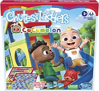 مجموعة ألعاب هاسبرو وسلالم: إصدار Cocomelon ، لعبة لوحية للأطفال من سن 3 سنوات فما فوق ، لعبة ما قبل المدرسة لشخصين إلى 4 لاعبين (حصريًا على أمازون)