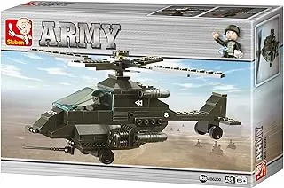 Sluban Army Series - Apache Battleplan Helicopter Building Set 158 Pcs