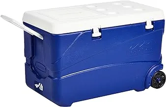 Cosmoplast Keep Cold Plastic Cooler Icebox Deluxe 102 Liters with Wheels