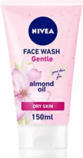 NIVEA Face Wash Cleanser, Gentle Cleansing, Dry Skin, 150ml