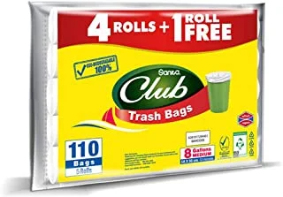 Sanita Club Trash Bags 8 Gallons 110 Bags
