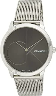 Calvin Klein Men's Quartz Watch, Analog Display and Stainless Steel Strap K3M21123