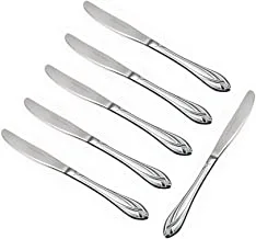 Soleter Stainless Steel Knives Heavy Duty | Knife for Chefs Great For Weddings Dinners Parties Homes Kitchens Flatware Cultery set with Mirror Polish | Pack of 6