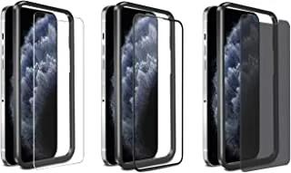 Baykron New iPhone 12 Pro Max زجاج مقسى عالي الدقة مضاد للبكتيريا