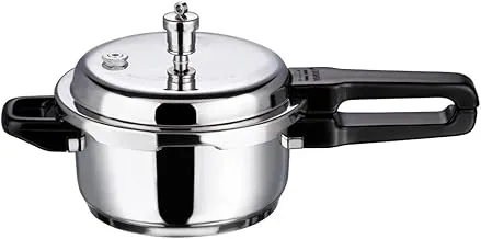 Vinod V-5L Stainless Steel Sandwich Bottom Pressure Cooker, 5-Liter (VNE_TCSB-5_SIR Silver)