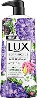 Lux Botanicals Perfumed Body Wash, moisturising for all skin types with Fig Extract & Geranium Oil, Hygiene properties to wash away germs, 700ml