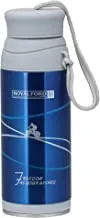 Royalford 320ml Stainless Steel Vacuu Bottle- Stainless Flask & Water Bottle- Hot & Cold Leak- Resistant Sports Drink Bottle- High- Quality Vacuum Inslulated Bottle For Indoor Outdoor Use, blue