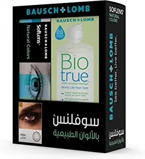Bausch+Lomb Contact Lens, Aquamarine, Soflens Natural Color