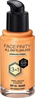 Max Factor Facefinity All Day Flawless Foundation - W78 Warm Honey, 30ml