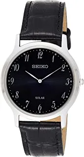 SEIKO Men's Quartz Watch, Analog Display And Leather Strap Sup861P1