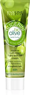 Eveline Glicerini Glycerine Bio Olive Hand And Nail Cream Mask, 100 Ml