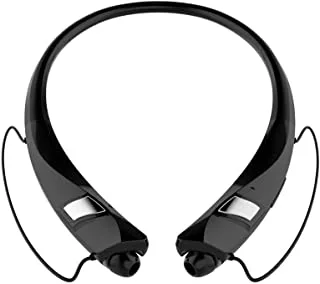 Bluetooth Neckband Headset,Flexible Neckstrap With Magnetic Earbuds And Vibration Answer Calls,Wireless Stereo Headset, MUSic Play 9 Hours, By Datazone, Black Dz-Hv-950