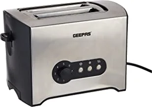Geepas 2-Slice Bread Toaster, Gbt6152,Silver