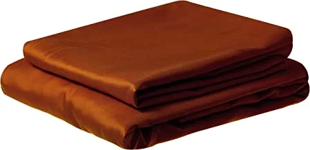 Ibed Home Luxury Fitted Sheet 2Pcs Set, Cotton 300 Thread Count,Single Size, , Twin/Single Brown