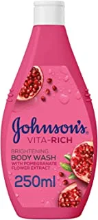 Johnson's Body Wash - Vita-Rich, Brightening Pomegranate Flower, 250ml