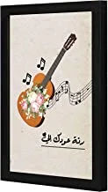 LOWHA oud music Wall art wooden frame Black color 23x33cm By LOWHA