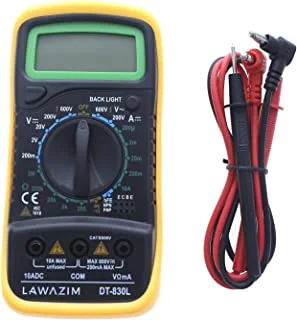 Heavy Duty Digital Multimeter | Accurately Measures Voltage Current Amp Resistance Capacitance|Battery Voltage Tester Auto-Ranging