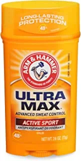Arm and Hammer Ultra Max Deodorant Active Sport Solid Wide, 73g