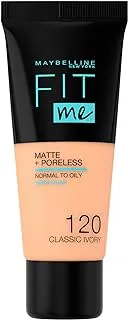 Maybelline New York Fit Me Matte And Poreless Foundation 120 Classic Ivory