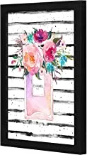 LOWHA roses chanel Wall art wooden frame Black color 23x33cm By LOWHA