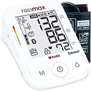 Rossmax X5 - BT (بلوتوث) جهاز قياس ضغط الدم رقمي أوتوماتيكي بالكامل من أعلى الذراع ، أحمر