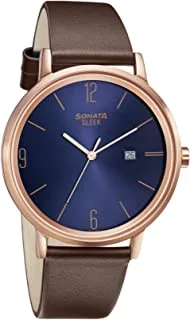 Sonata Sleek Analog Blue Dial Men's Watch 7131Wl03/Nn7131Wl03