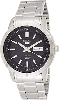 Seiko men automatic watch, analog display and stainless steel strap snkn55j1