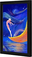Lowha Dream Beautiful Girl Dance Wall Art Wooden Frame Black Color 23X33Cm By Lowha