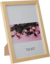 Lowha love rose wall art with pan wood framed ready to hang for home, bed room, office living room home decor hand made wooden color 23 x 33cm by lowha