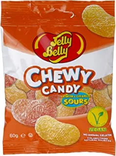Jelly Belly Chewy Candy, Lemon & Orange Sours, 60g, Package may vary